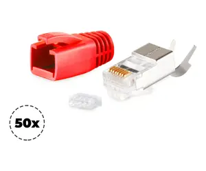 Разъем RJ-45 красный ShiverPeaks 72067-50R