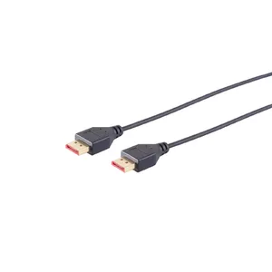 DisplayPort cable S/CONN 10-69025 1 m Black