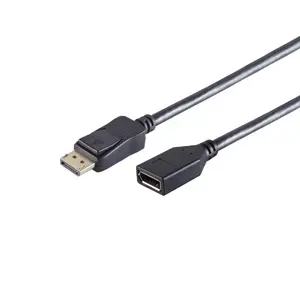 DisplayPort kabelis S/CONN 10-48035 2 m Melns