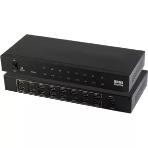 HDMI splitter ShiverPeaks 05-03016 — 1× input to 16× outputs, supports 4K2K