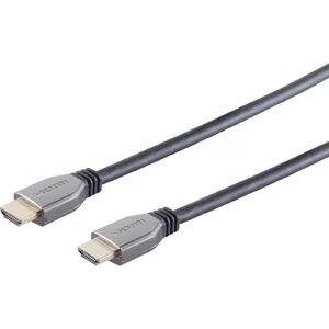 HDMI cable ShiverPeaks 10-41155, 10K support, metal connector, 1.5 m, black