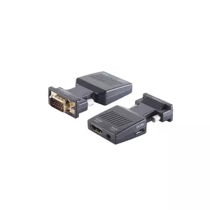Cable gender changer VGA (D-Sub) HDMI + 3.5mm ShiverPeaks BS10-01005