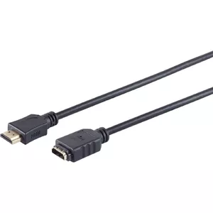 HDMI extension cable ShiverPeaks BASIC-S 1 m, HDMI male to HDMI female, 4K support