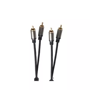 Аудиокабель ShiverPeaks BS20-41255 2.5м 2xRCA Черный
