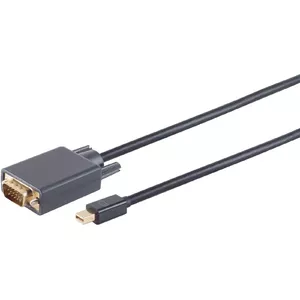 DisplayPort to VGA cable ShiverPeaks 1m Mini DisplayPort 1.2 to VGA, black