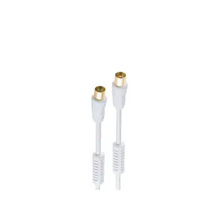 коаксиальный кабель ShiverPeaks BS80208-128-G 10 м IEC Белый