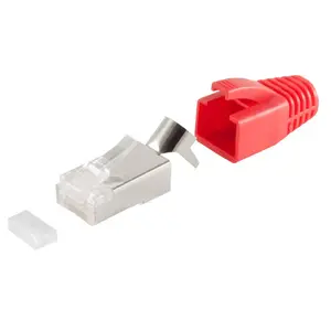 Wire Connector RJ-45 ShiverPeaks 72067-10R Red White