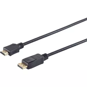 DisplayPort uz HDMI kabelis ShiverPeaks BS77495-2, 5 m, vīrietis–vīrietis, zelta pārklājuma savienotāji