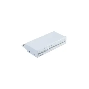 Patch Panel 1U ShiverPeaks BS75077 RJ-45 Cat6a Grey Metal