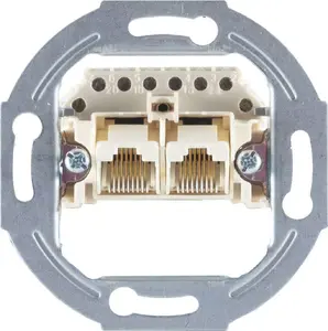 Подрозетник для подключения ShiverPeaks S/CONN maximum connectivity 2x 8/8 параллельный без крышки для встраиваемой установки (74231-1)
