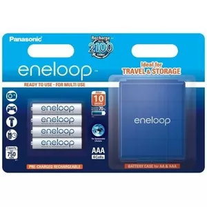 Аккумуляторы Eneloop AKAAA.EN4BX перезаряжаемые Ni‑MH AAAA 1.2В, набор 4 шт.