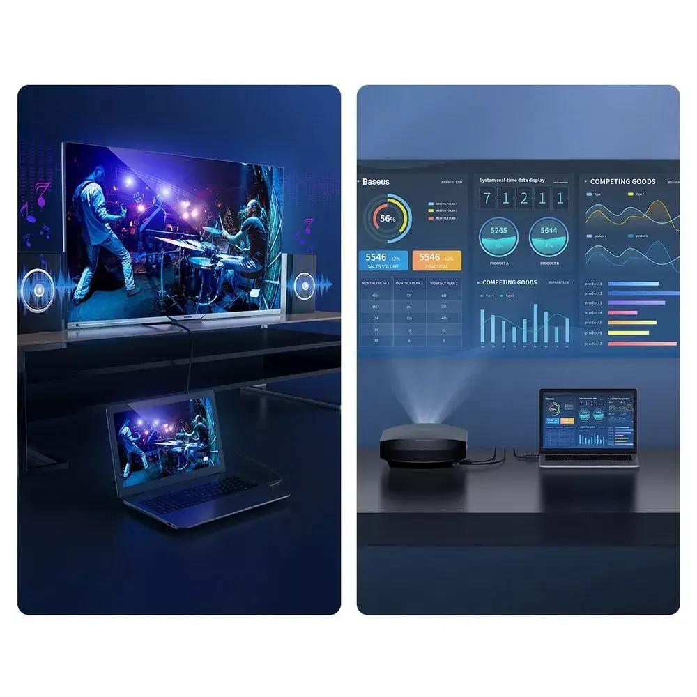 HDMI kabelis Baseus CAKGQ-E01 — 8 m 4K@30Hz Photo 16