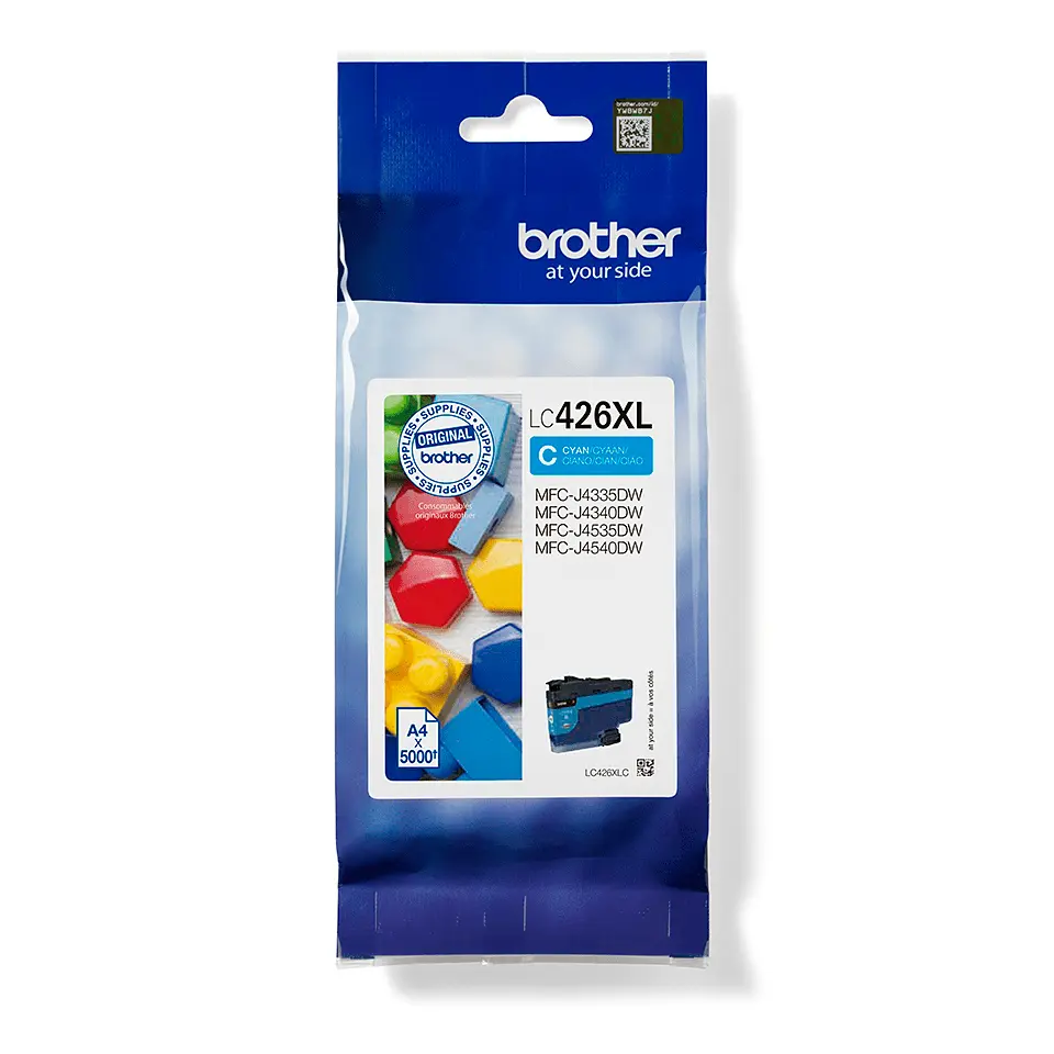 Brother LC-426XLC oriģinālā zilas krāsas tintes