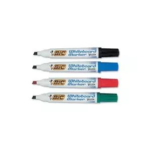 BIC Velleda Whiteboard Marker 1701 marķieris 4 pcs Lodes gals Melns, Zils, Zaļš, Sarkans