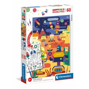 Puzzle 60 elements Clementoni Robot – 60-piece educational jigsaw puzzle