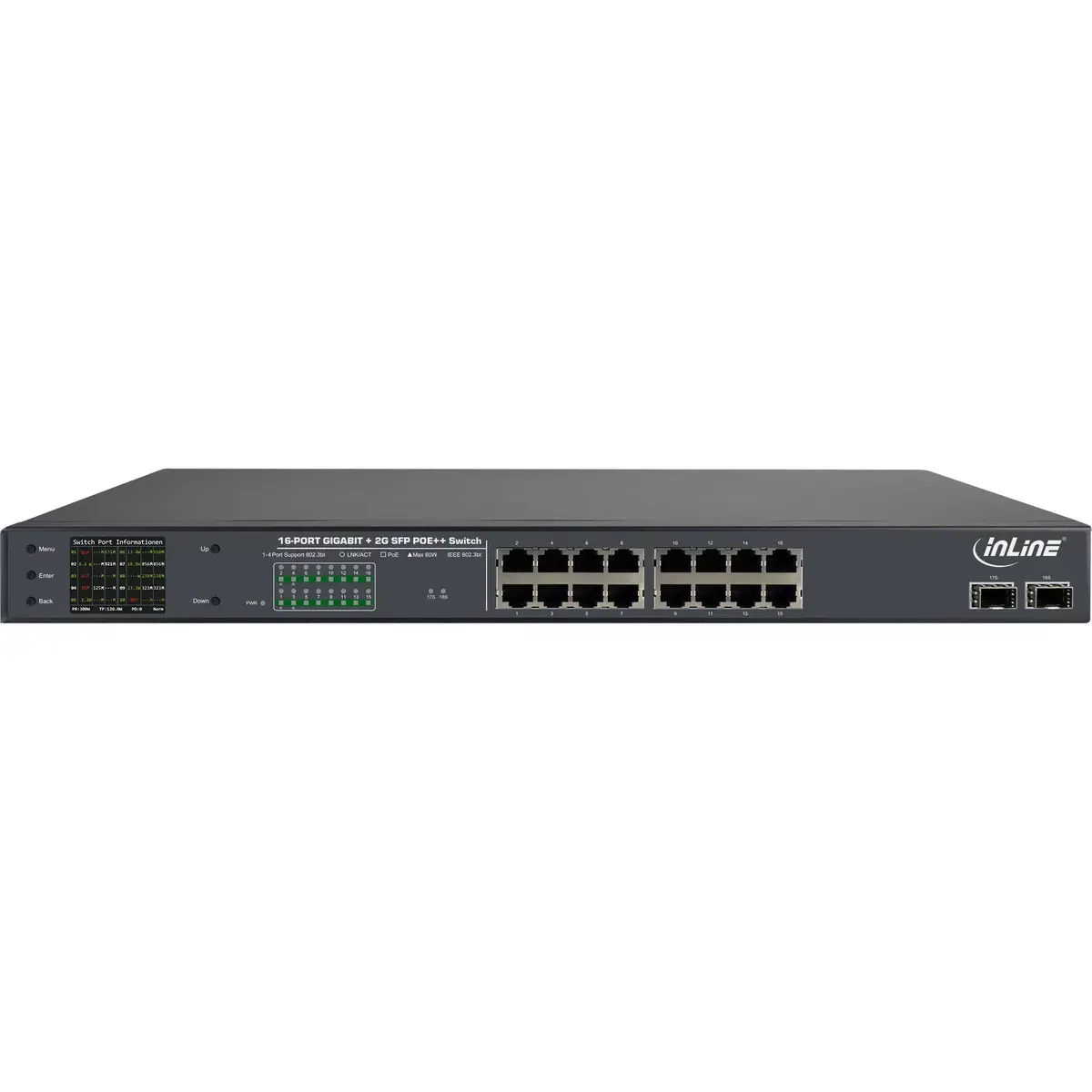 InLine PoE+ Gigabita tīkla slēdzis 24 porti Photo 2