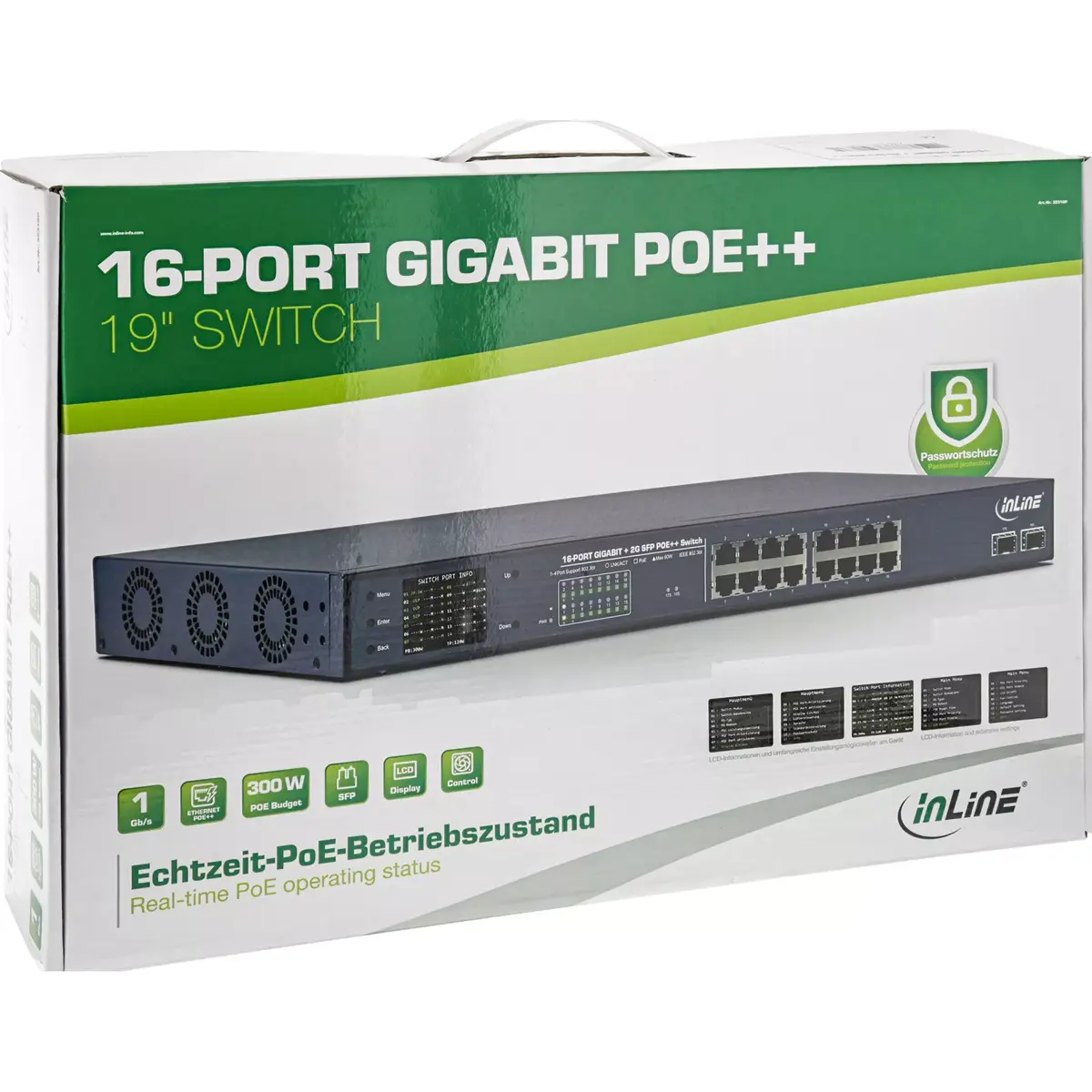 InLine PoE+ Gigabita tīkla slēdzis 24 porti Photo 5