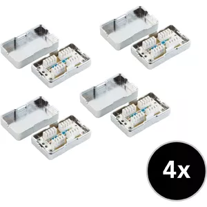 Network Extension Set ShiverPeaks 75001-SET4 Cat. 6 4‑Pack
