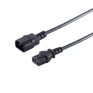 Сетевой кабель черный S/CONN 60009-5 5м IEC C13 IEC C14
