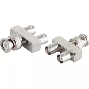 Adapteris ShiverPeaks 98820-2 Video/Audio Y kabelis 1 BNC vīriešu uz 2 BNC sieviešu