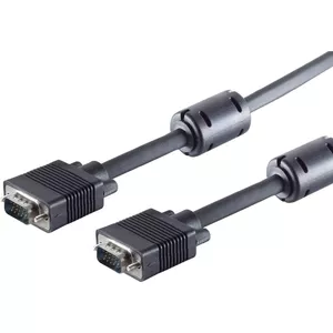 Monitor cable ShiverPeaks S-VGA 78056-0.2, 2 × 15-pin shielded, 0.2 m