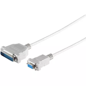 Kabelis ShiverPeaks 78065-3 savienojuma 9-pin Sub D (DE-9) uz 25-pin (DB-25), 3 m