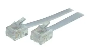 ShiverPeaks 70086-W Telefona kabeļi 6 m Caurspīdīgs Balts RJ-11 uz RJ-11 Vīrietis pret Vīrieti