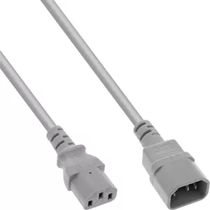 InLine удлинитель холодного устройства C13/C14 серый 0.5м