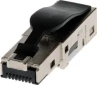 Wire Connector RJ-45 Axis 01996-001 Black Metallic Male 10 pcs