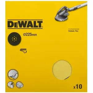 Круг шлифовальный DeWalt DT3169 225 мм K80 абразивный для металла и стали
