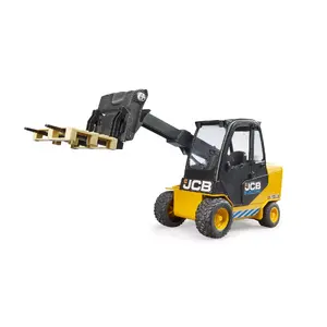 Forklift BRUDER JCB Teletruk toy — ABS, recommended age 3+, black and yellow