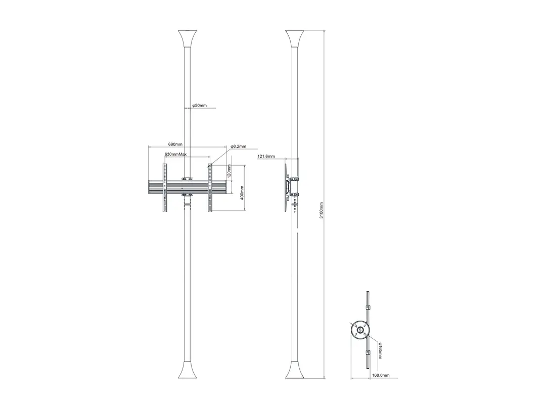 Multibrackets M Floor to Ceiling Mount Pro MBFC1U Photo 15