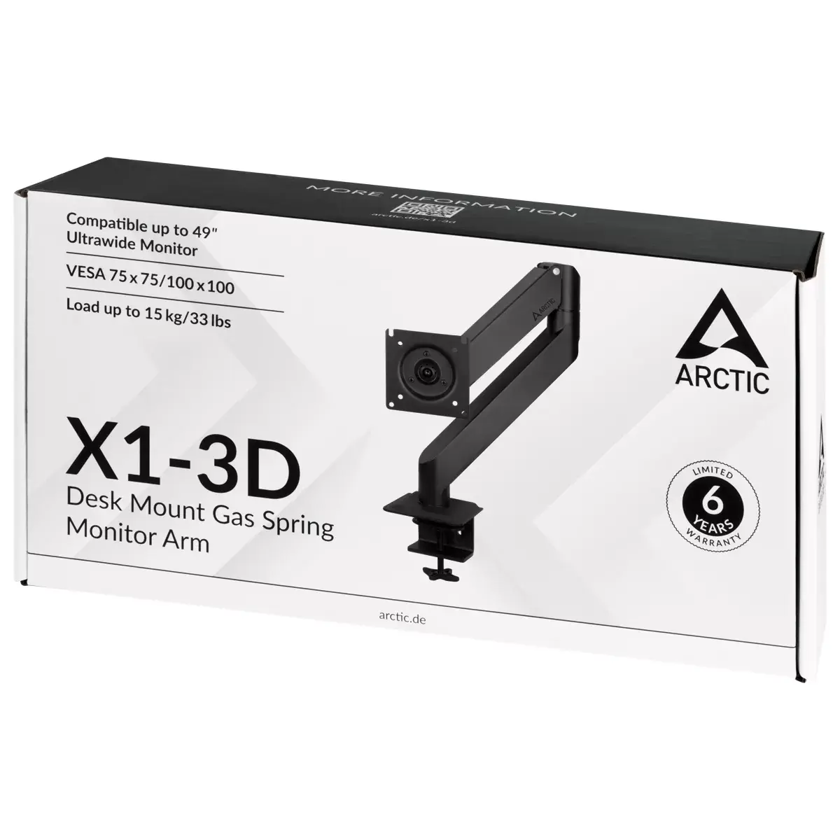 Arctic X1-3D desk gas spring monitor arm Photo 8