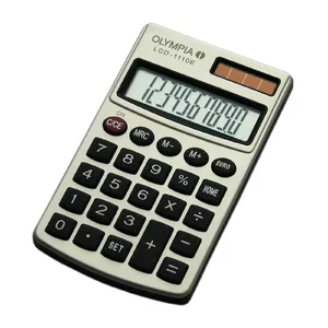 Pocket basic calculator Olympia LCD 1110 E — 10-digit, 1-line display, silver