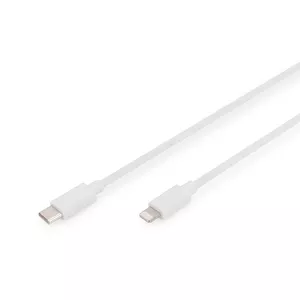 Charger Cable USB-C - Lightning Digitus Data DB-600109-010-W