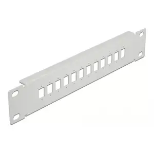 Fiber Optic Patch Panel DeLOCK 10" 12 Port SC Simplex LC Duplex 1U grey