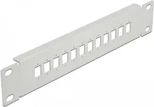 Fiber Optic Patch Panel DeLOCK 10" 12 Port SC Simplex LC Duplex 1U grey