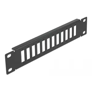 Fiber Optic Patch Panel DeLOCK 10" 12 Port SC Duplex LC Quad 1U black