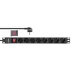 InLine 19" Сетевой фильтр 16418S с 8 розетками и выключателем Photo 3