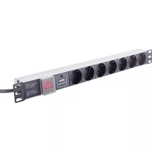 Удлинитель ShiverPeaks BASIC-S 19" 7 розеток, чёрный