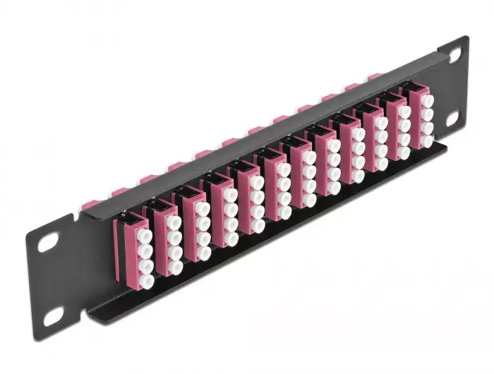 Fiber Optic Patch Panel DeLOCK 10" 12 Port LC Quad Photo 2