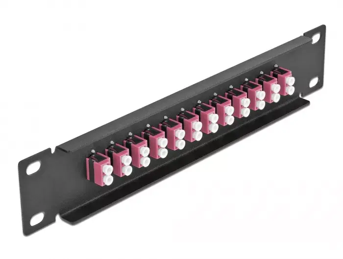 Fiber Optic Patch Panel DeLOCK 10" 12 Port LC Duplex Photo 2