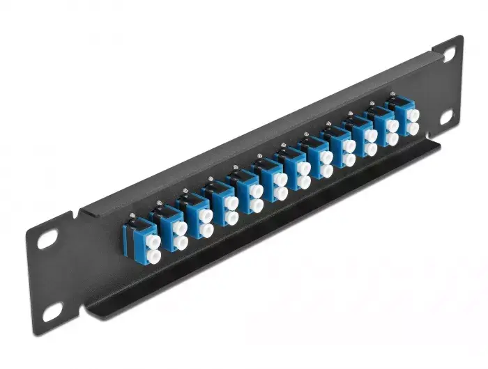 Fiber Optic Patch Panel DeLOCK 10" 12 Port LC Duplex Photo 2
