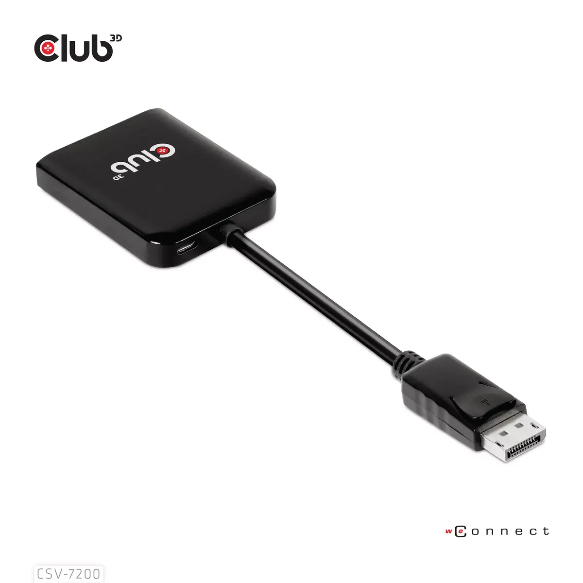 MST centrs DisplayPort 1.4 uz DisplayPort + HDMI 4K60Hz CLUB3D Photo 11