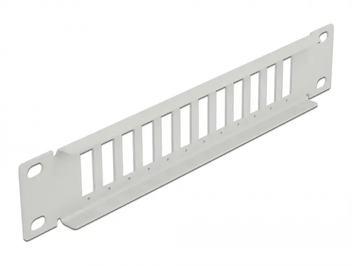 DeLOCK 10-Inch Fiber Optic Patch Panel 12 Port 1U Grey Photo 2