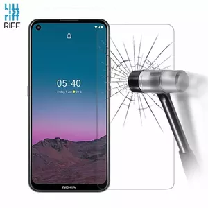 Закалённое защитное стекло для Nokia 5.4 от Riff, толщина 0,3 мм, округлые 2.5D края