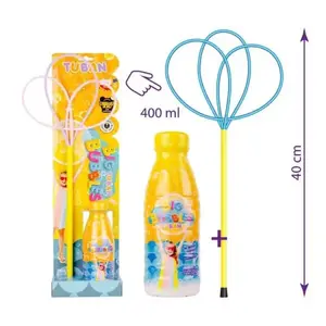Набор для мыльных пузырей TUBAN Soap Bubble Ring Pro Multi Butterfly с жидкостью 400 мл, от 3 лет