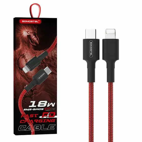 Кабель SOMOSTEL SMS-BW05 USB-C на Lightning Photo 3