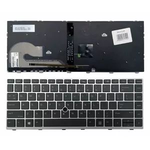 Keyboard HP for EliteBook 840 G5 / 846 G5 / 745 G5 — silver, backlit