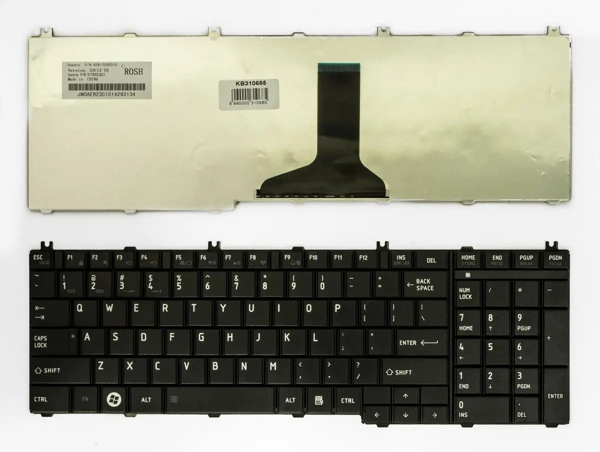 Klaviatūra Toshiba KB310685 klēpjdatoram Satellite C650/C650D